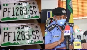 police enforcement on spy number plates