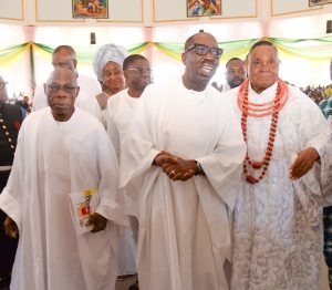 Obaseki hails Igbinedion's contributions to Edo's devt, pledges to complete dualisation of Okada Road