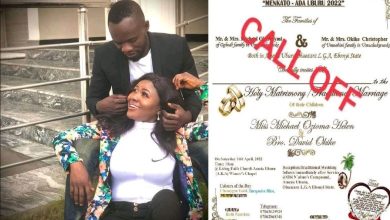 Ada Uburu calls off wedding with David Okike over domestic violence