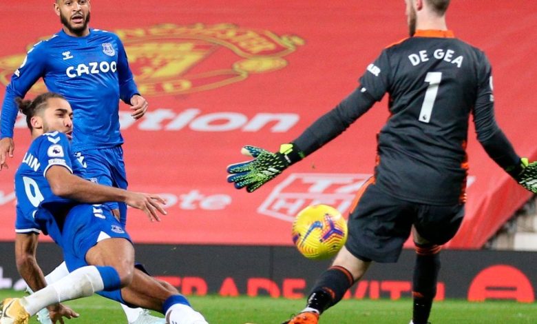David De Gea in action against Everton