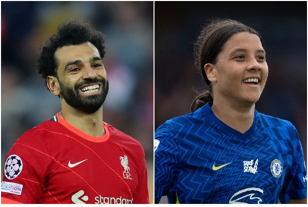Mohamed Salah and Sam Kerr