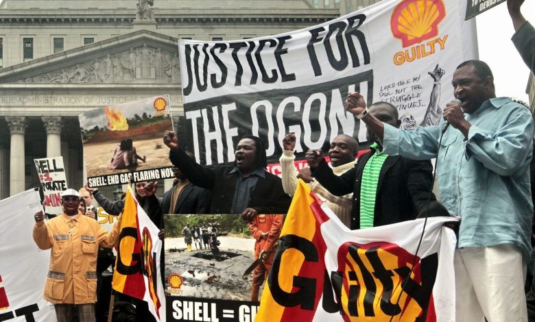 Protest again Shell