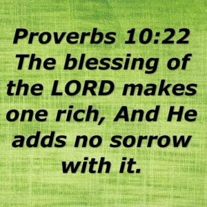 The blessings of God