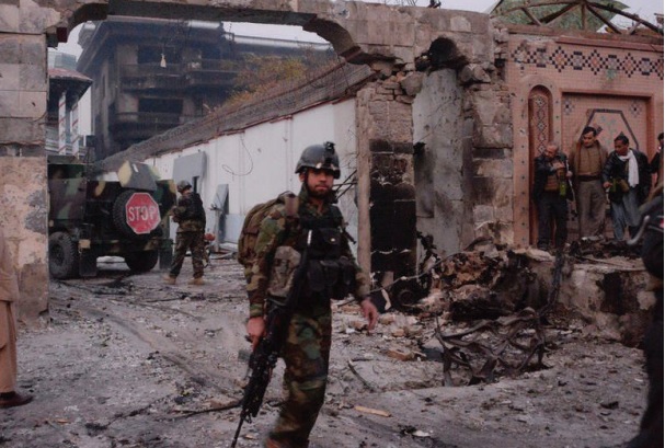 Children, soldiers killed by suicide bomber