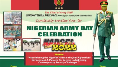 Army celebration banner