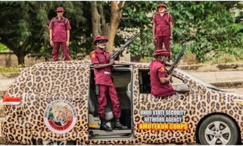 Amotekun nabs suspects in connection with Owo church massacre