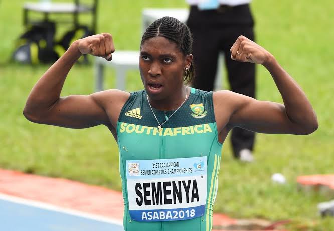 Female athletics Champion Castor Semenya