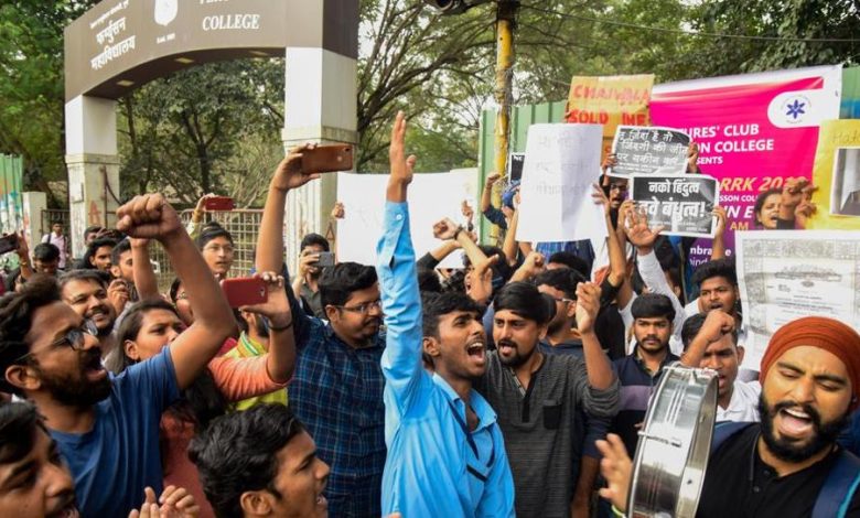 india students protest