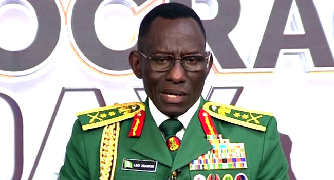 Chief of Defence staff Irabor - confirms arrest of owo church attack masterminds