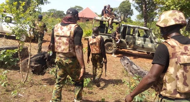 Troops recover 8 guns in terrorists' hideouts raid in Abuja