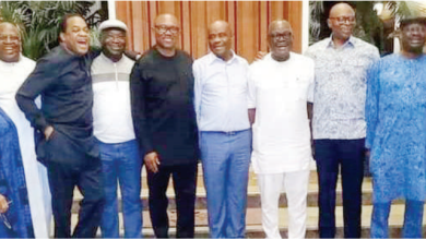 PDP former governors with Peter Obi