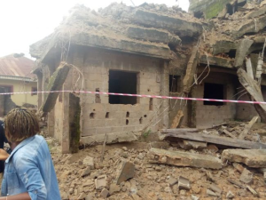 Collapsed building in Ebonyi state