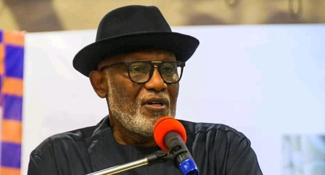 Allow Amotekun bear heavy arms, Akeredolu tells FG