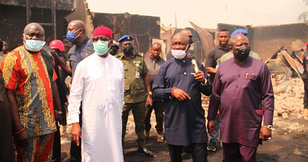 Tanker Explosion: Okowa Visits Scene, Calls for Assessment of Incident