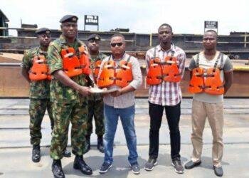 Navy hands over impounded vessel, 20 suspected oil thieves to EFCC