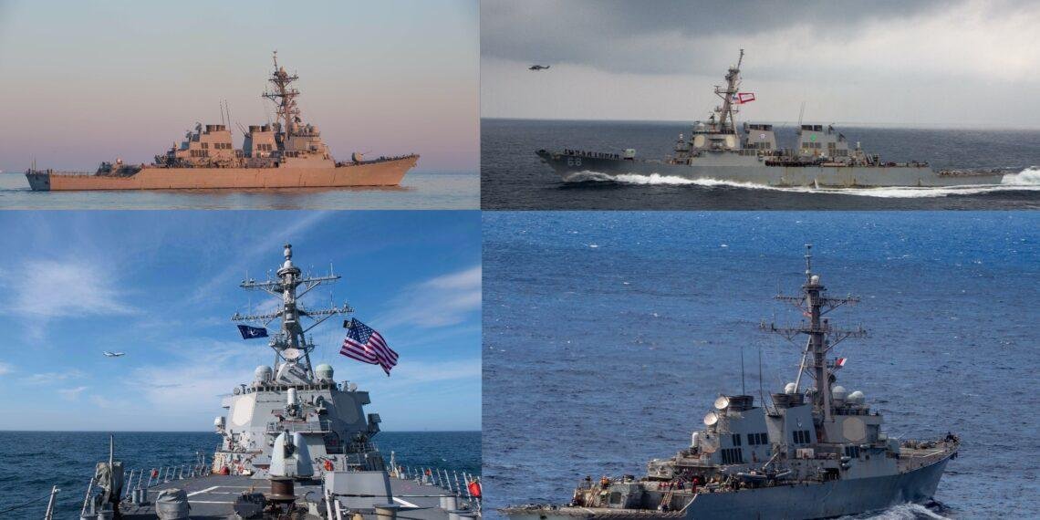 4 East Coast Destroyers Deploy to Europe Joining U.S. Naval Buildup