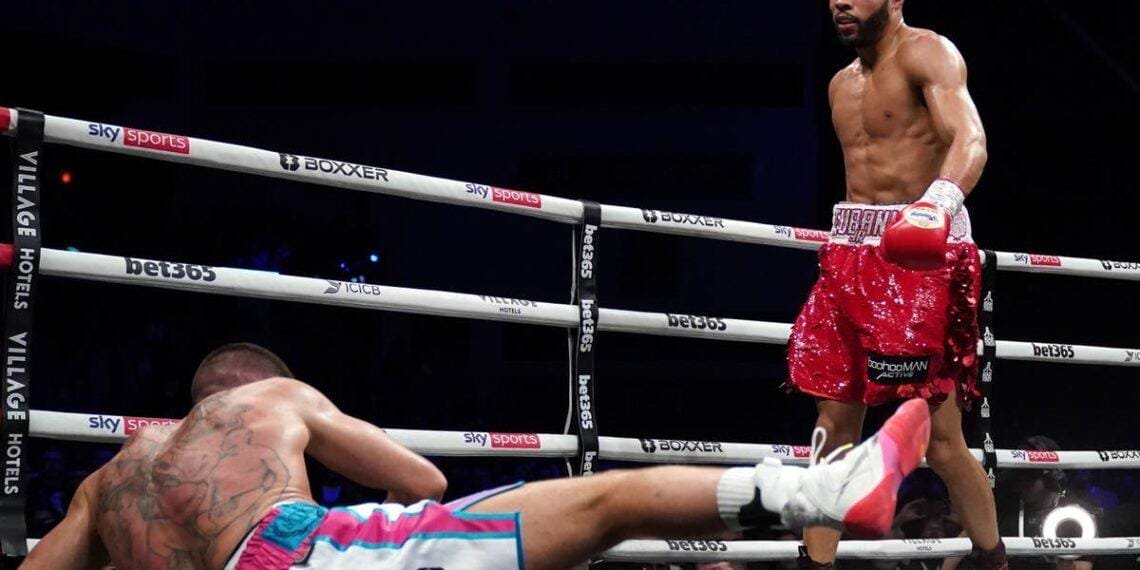 Chris Eubank Jr knocks down Liam