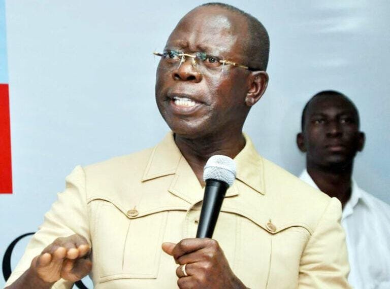 Oshiomole Mulls Plan To Contest Edo North Senatorial Seat in 2023.