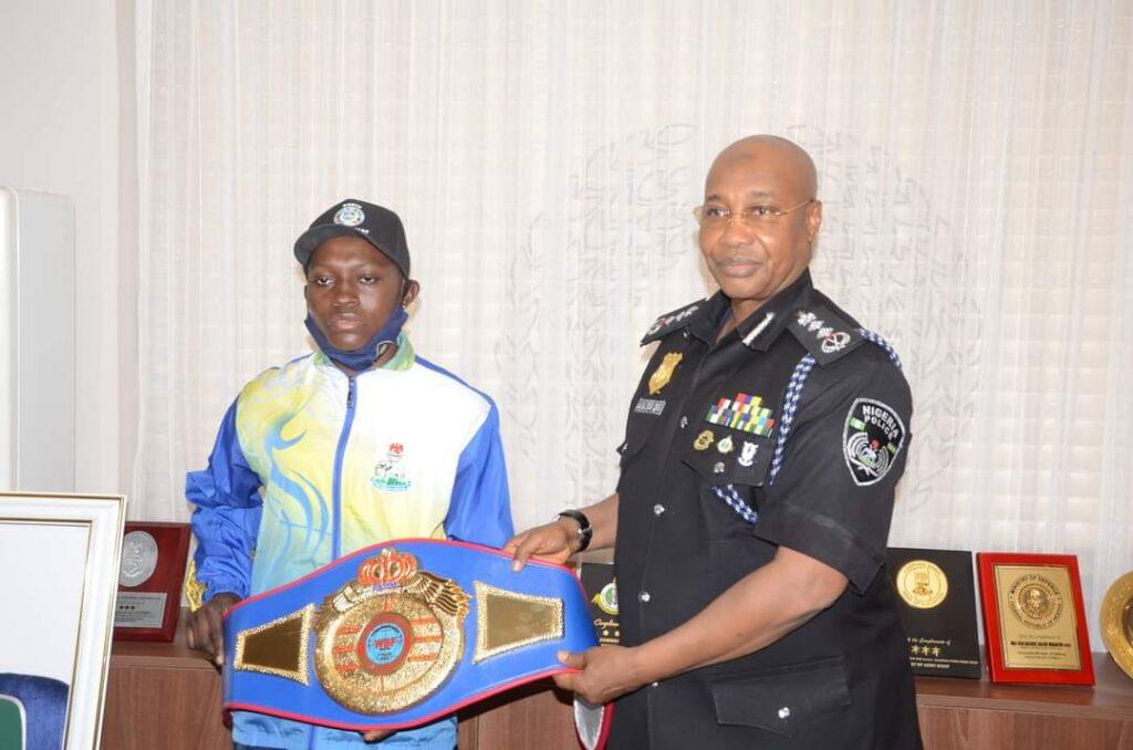 IGP Promotes Constable for Winning WBF Super Bantamweight Female Belt