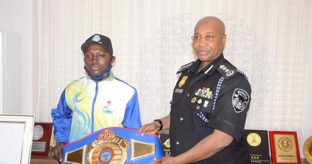 IGP Promotes Constable for Winning WBF Super Bantamweight Female Belt