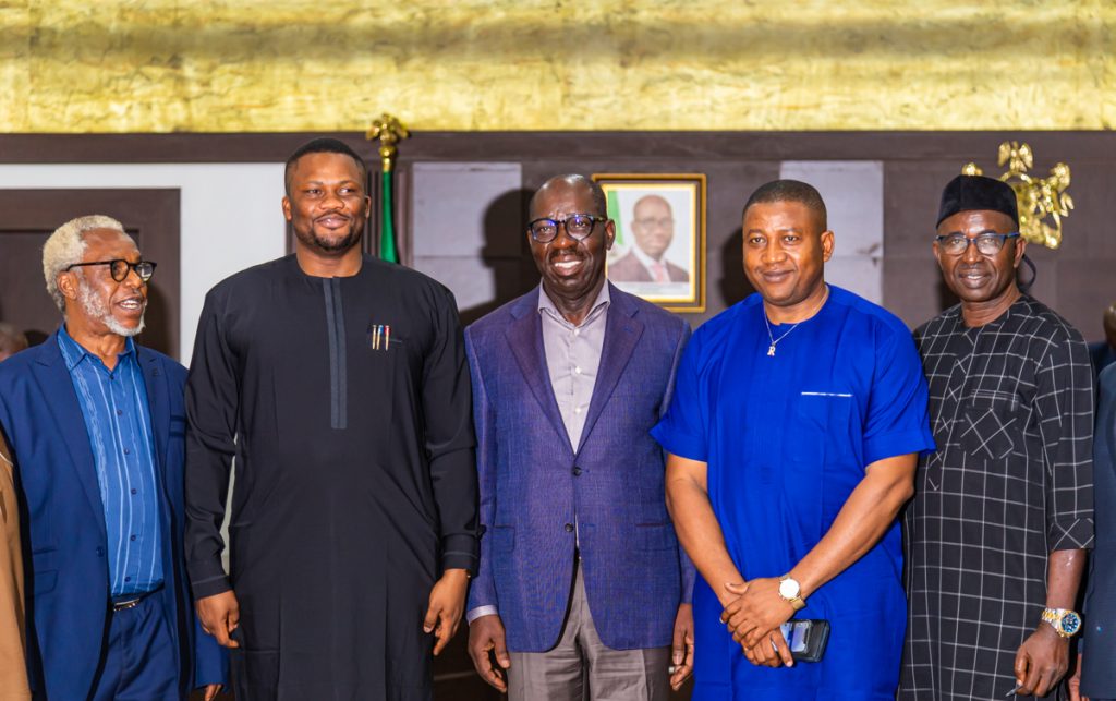 Obaseki and members of Edo Assembly Service Commission