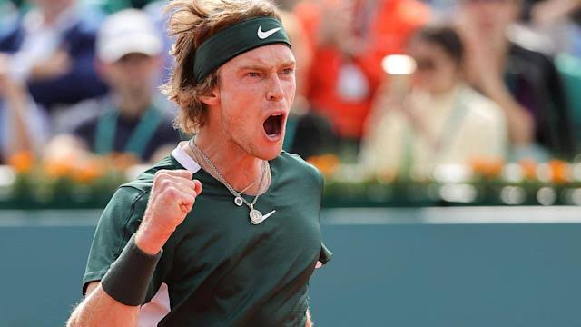 Andrey Rublev defeated Novak Djokovic