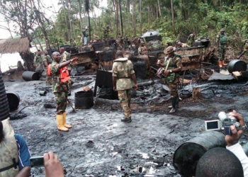 Nigeria Army raids illegal bunkering site in Rivers, discovers 2.8m liters of crude