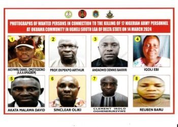 DHQ declares 8 wanted over killing of 17 Soldiers at Okuama