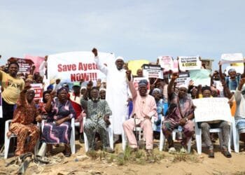 Residents of Ayetoro protest against ocean surge in Ondo, demand govts’ urgent intervention