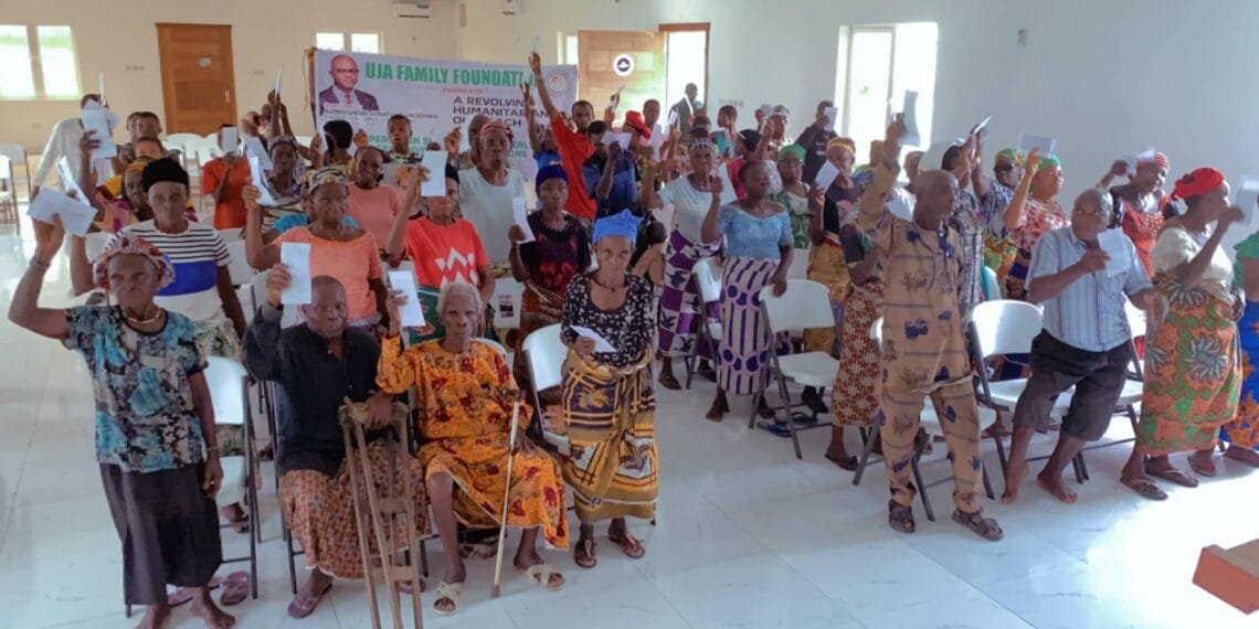 Relief for Isoko Constituents as 400 aged, disabled receive monthly stipends from Rep member