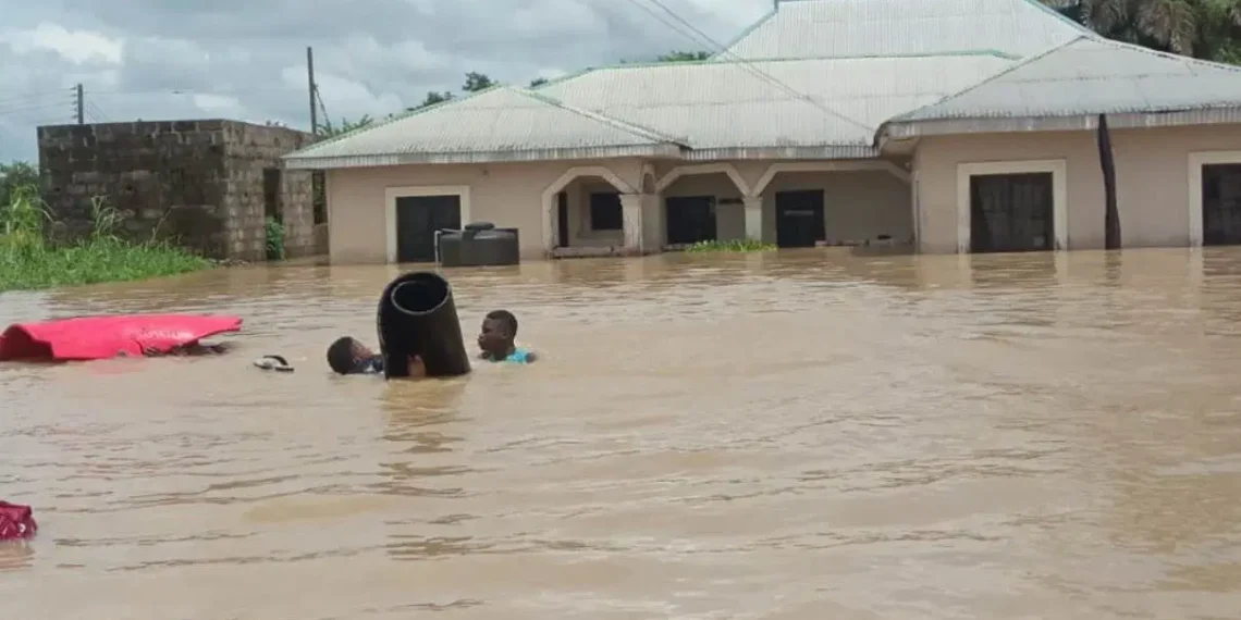 Flood submerges Ewulu access road, threatens community