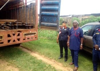 Again, NSCDC nabs 2, recovers truck-loaded with railway slippers, other in Enugu
