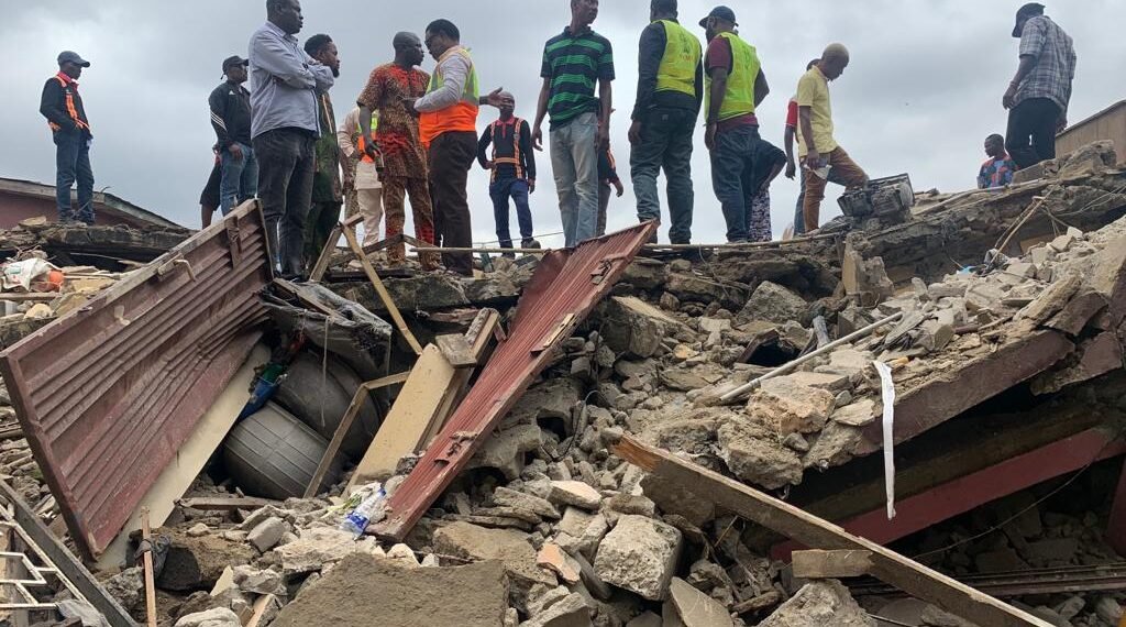 2-Storey building collapses in Orile-Iganmu, residents escape death