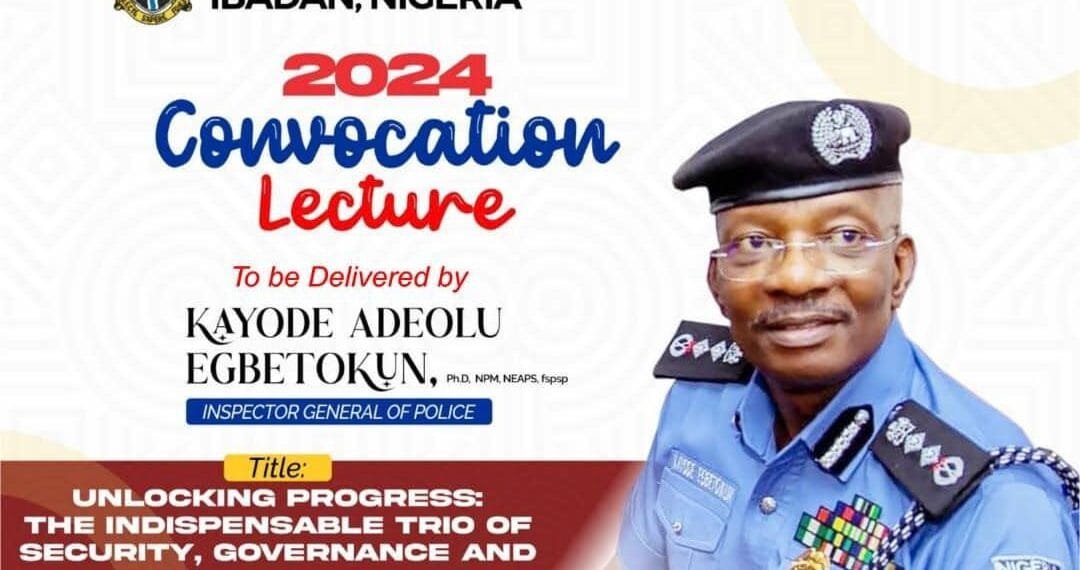 IGP Egbetokun to address University of Ibadan at convocation lecture today