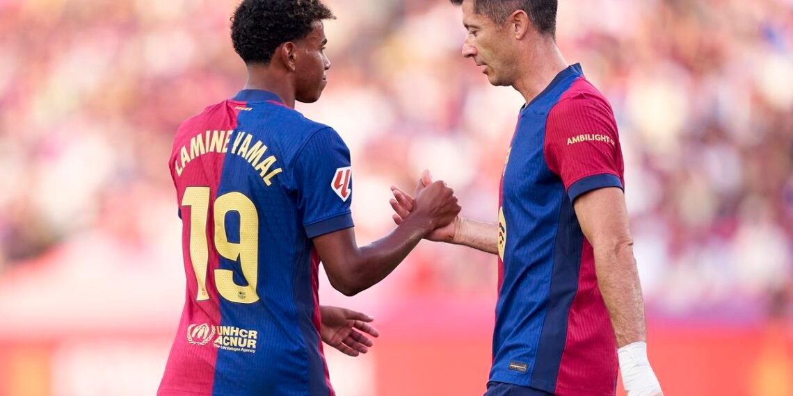 Barca duo Lewandowski, Yamal to miss international duty