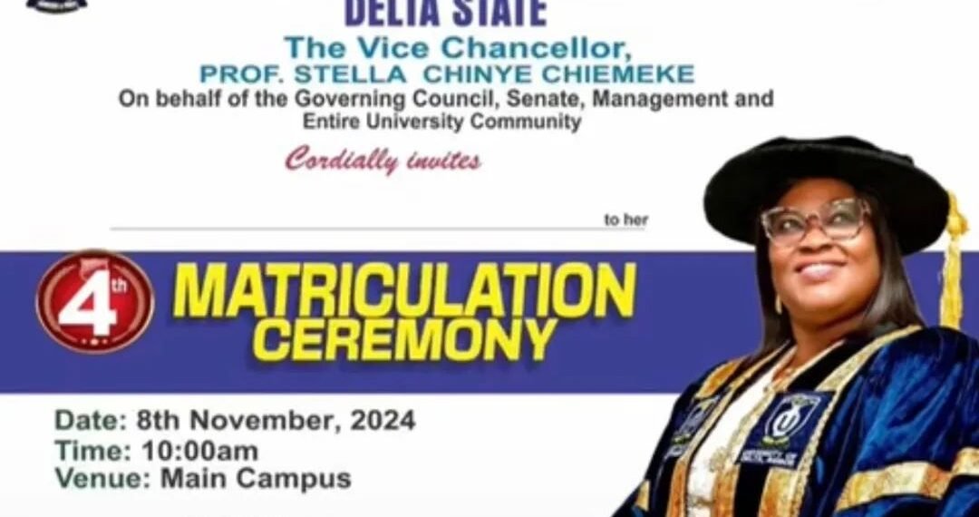 UNIDEL matriculates 4,500 students for 2024/2025, as VC calls for discipline, dedication