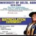 UNIDEL matriculates 4,500 students for 2024/2025, as VC calls for discipline, dedication