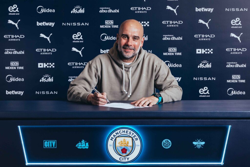 Pep Guardiola extends Man City reign until 2027, fans ecstatic