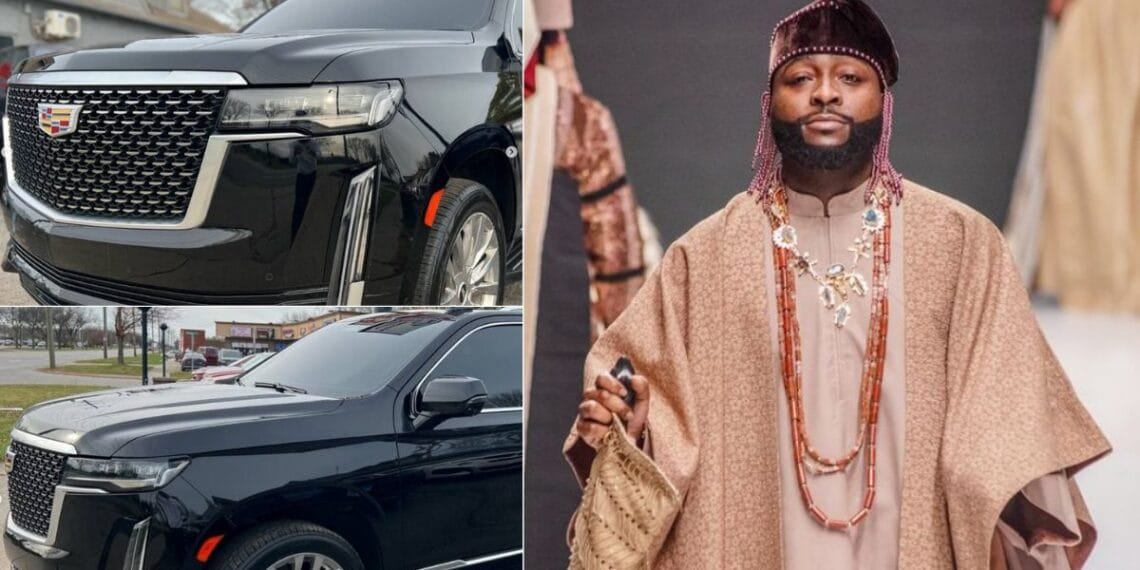 Davido celebrates 32nd birthday with brand-new Escalade gift from Car dealer