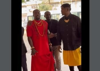 VeryDarkMan appears in court dressed in traditional Benin attire as defamation case involving Falana begins