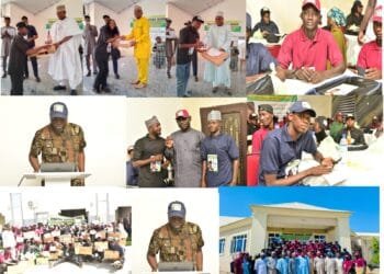 Senator distributes laptops to 500 students through ICT outreach