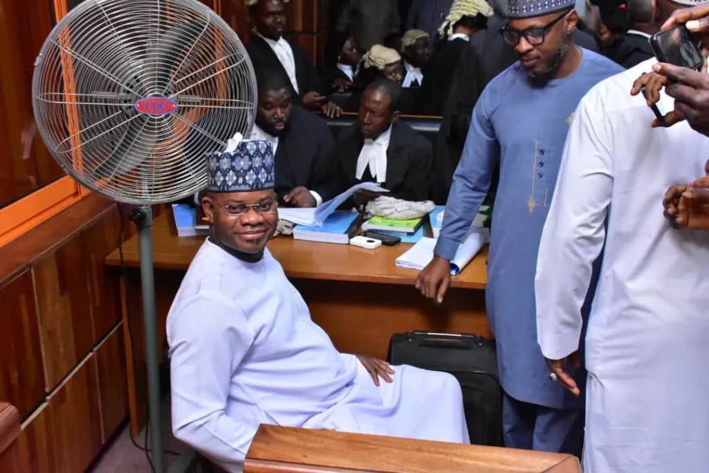 Court blocks EFCC's attempt to arraign Yahaya Bello without legal representation