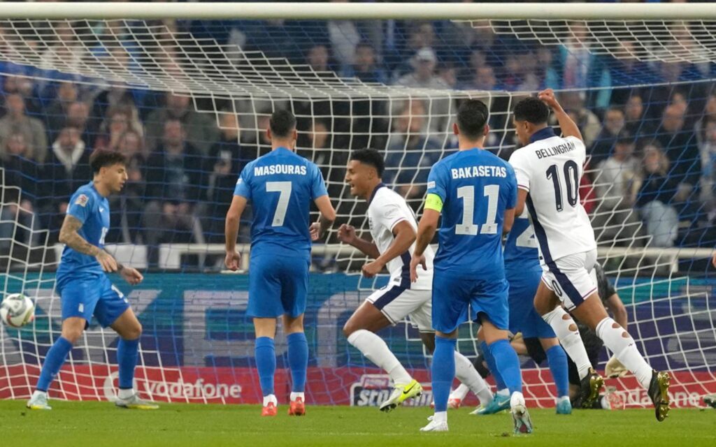 England cruise past hosts Greece 3-0 to go top of Nations League group