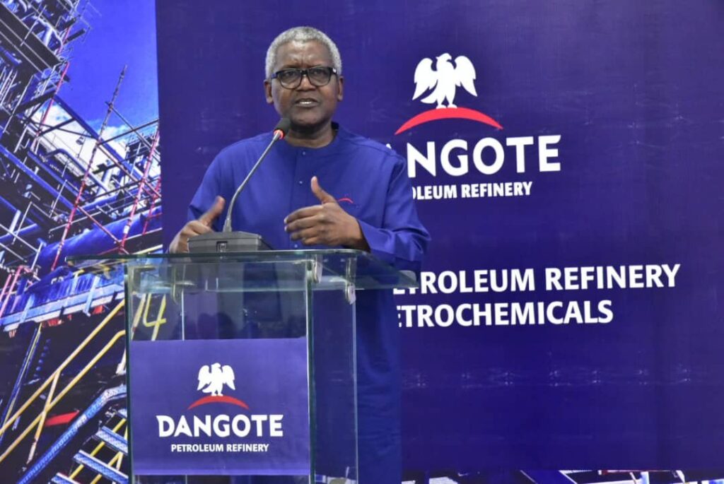 Dangote Refinery sells PMS at N960/liter to ships, N990 for trucks, Chiejina clarifies