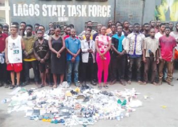 Lagos taskforce storm estate, arrest 53 drug traffickers