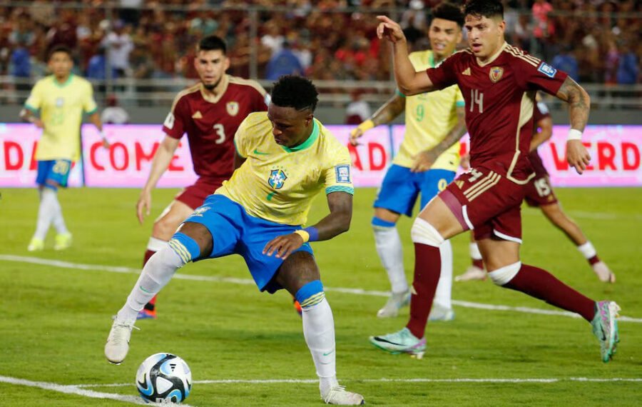 Brazil held 1-1 by Venezuela, Vinicius misses penalty