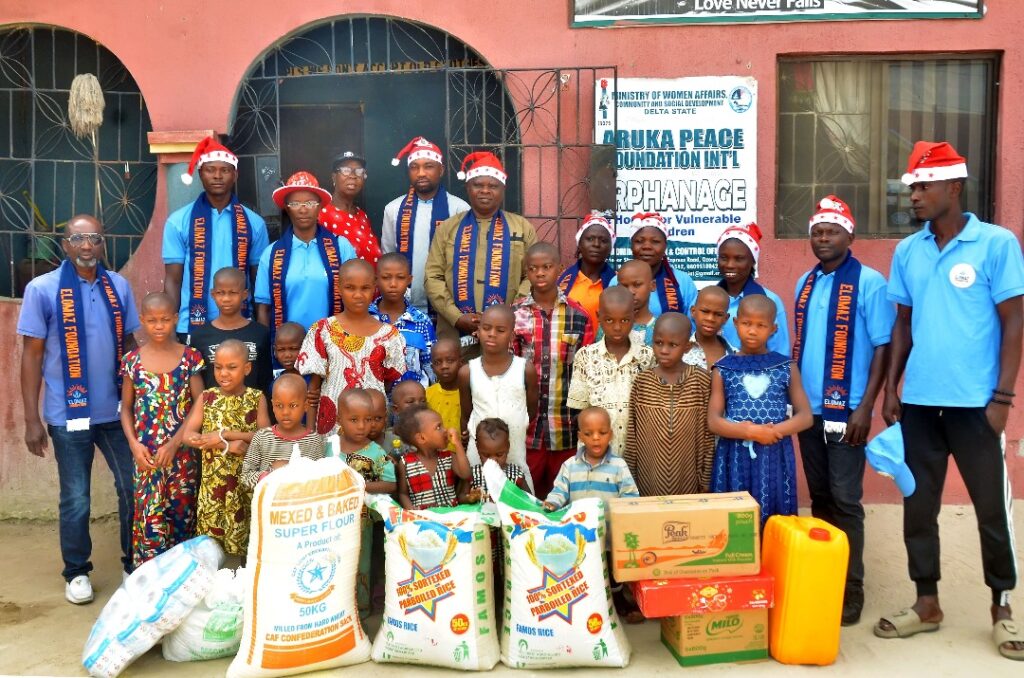 Yuletide Cheer: Elomaz Foundation brings joy to Orphanages in Delta with generous donations