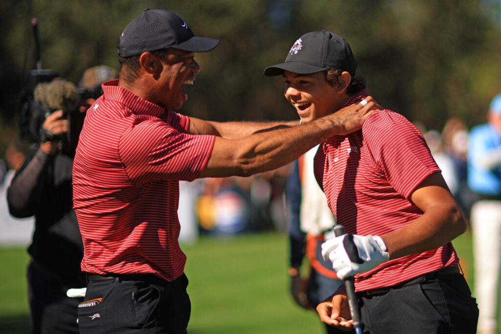 Tiger Woods, Son, Charlie shine at PNC championship with record-breaking 59