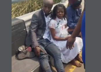 Newlywed couple, 16 others narrowly escape death in Lagos accident