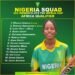 Nigeria unveils squad for women’s U-19 cricket World Cup